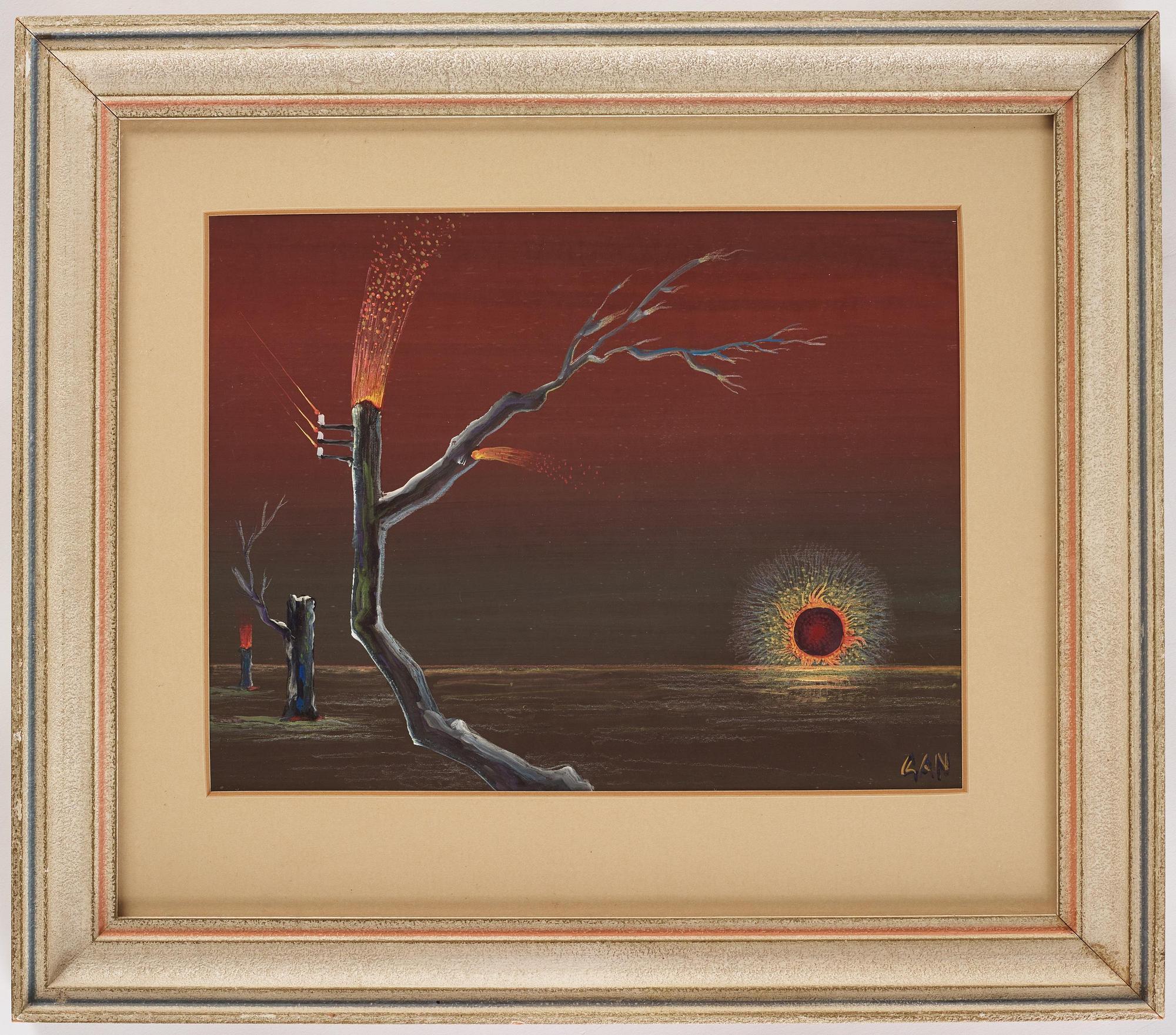 Gösta Adrian-Nilsson, Surrealistiskt landskap.
