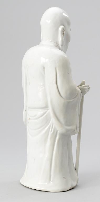 A blanc de chine figure of Sholaou, Qing dynasty.