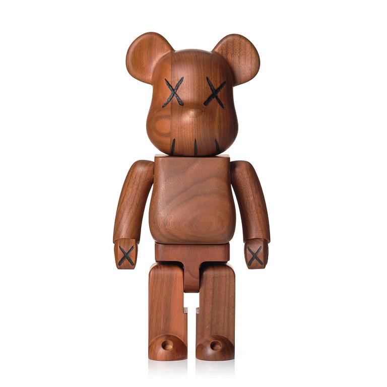 KAWS, 400% BE@RBRICK Wood BWWT.