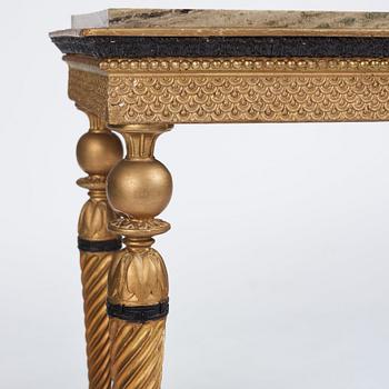 A late Gustavian console table, early 19th Century.