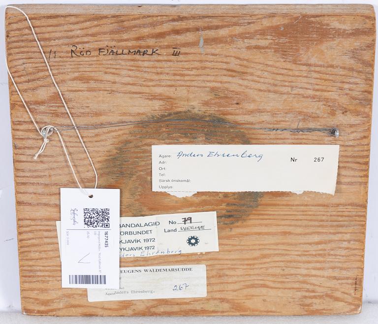 Ingegerd Möller, "Röd fjällmark III".