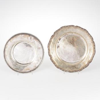 FAT, 2 st, silver, Stockholm 1900 och 1953, bla Karl Andersson. Ca 1175 gram.