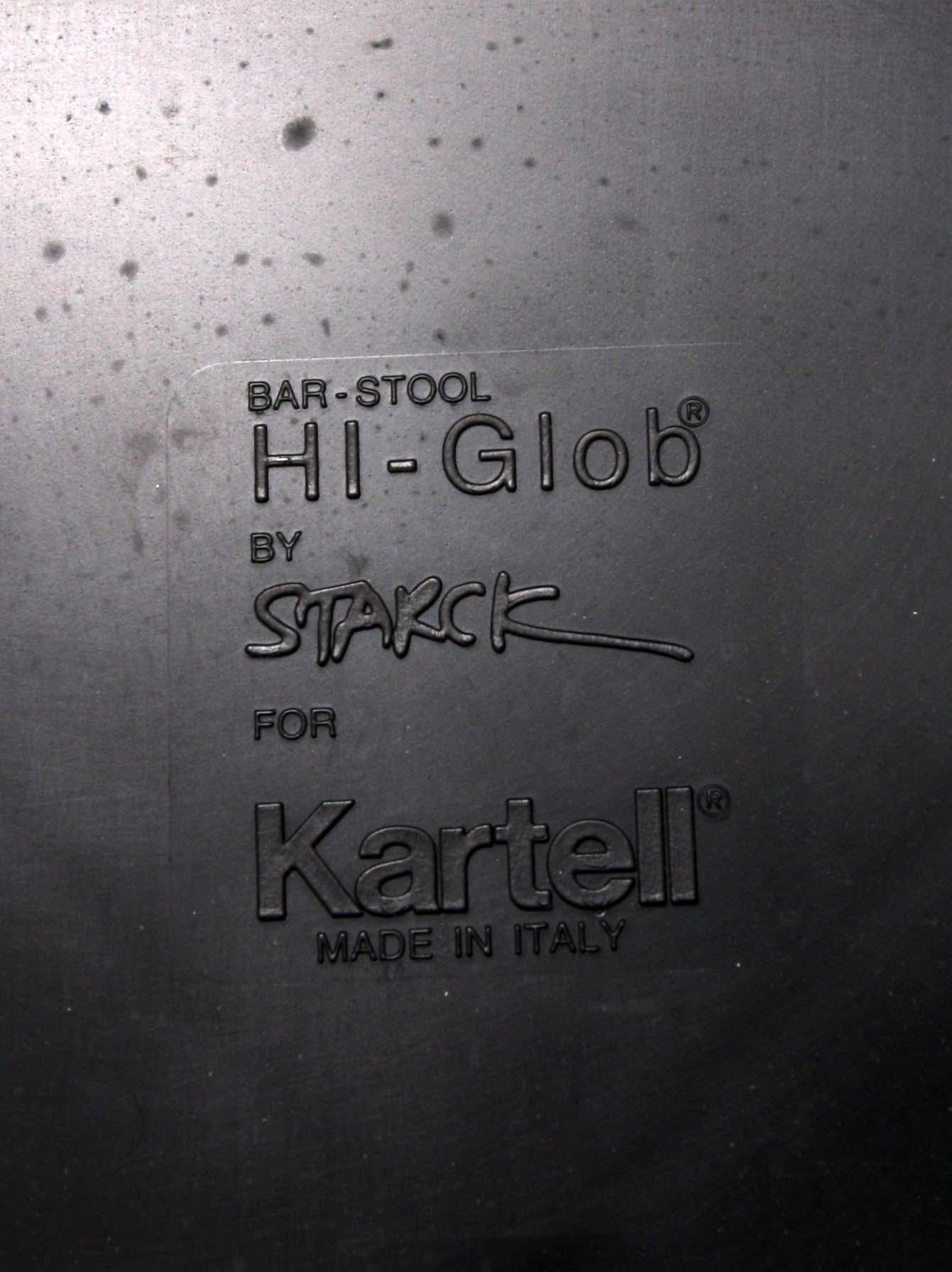 BARSTOLAR, ett par, "Hi-Glob", Philippe Starck för Kartell.