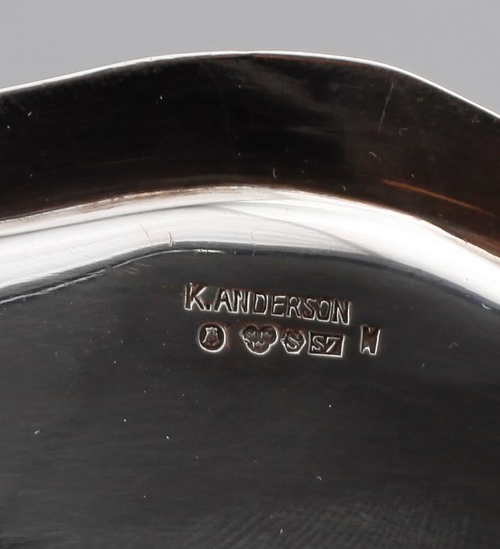 FAT, 2 st, silver, K. Andersson, Stockholm 1911/1920. Vikt ca 548 gram.