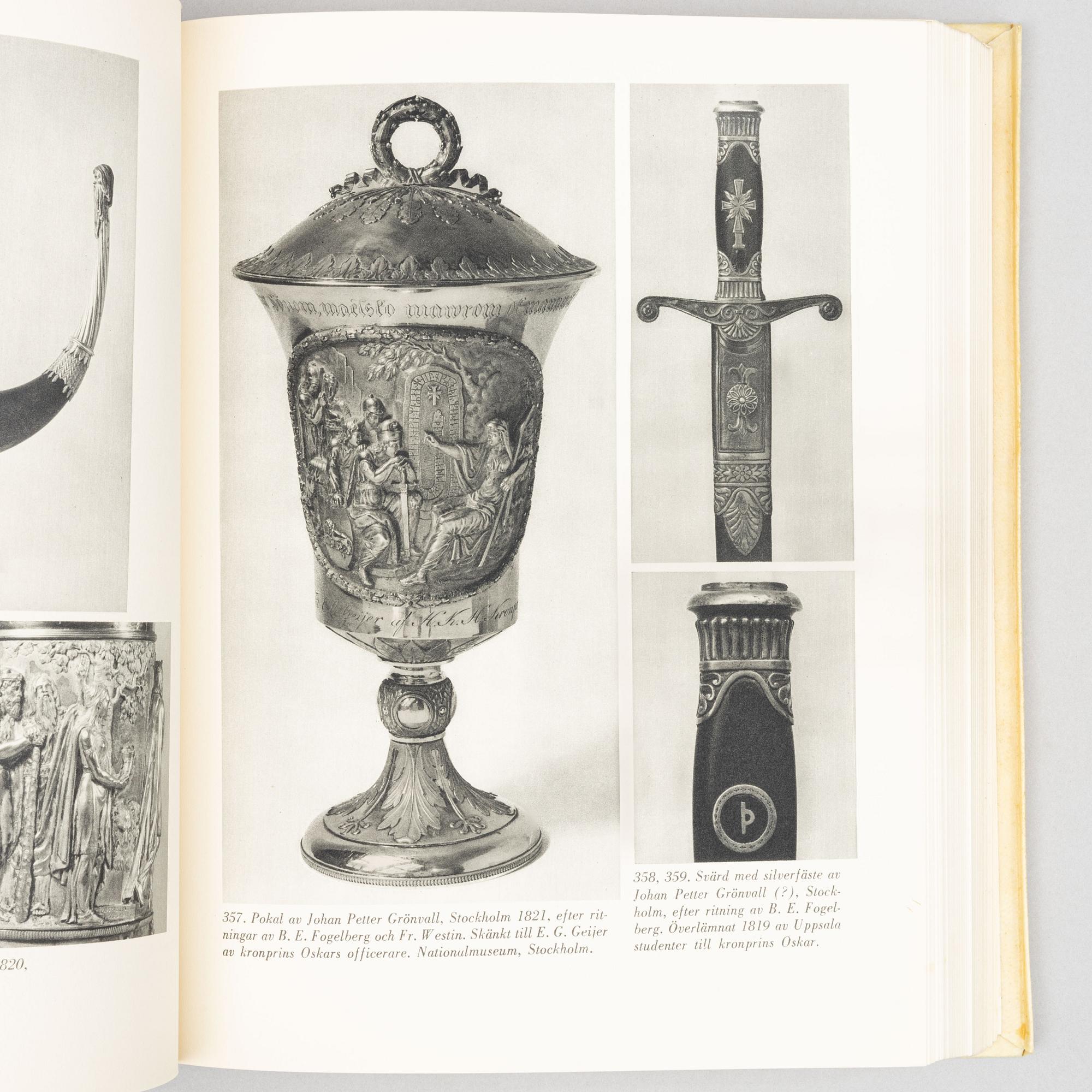 Three books, the standard reference works on Swedish silver, Hernmarck et al., Stockholm 1941-45.