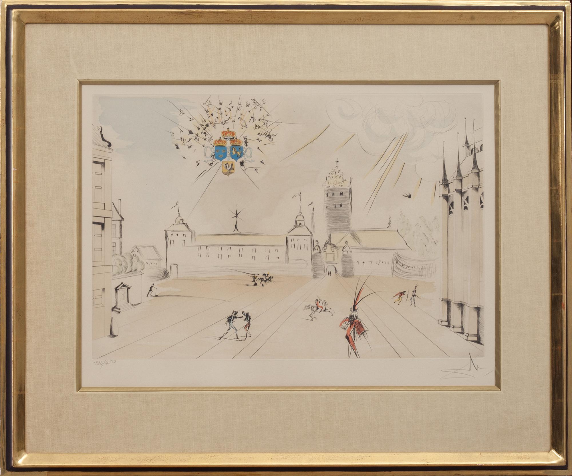 SALVADOR DALÍ, färgetsning, 1976, signerad och numrerad 257/450.