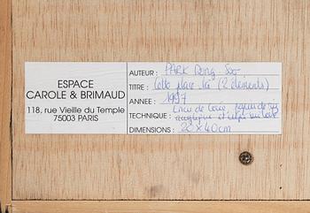 Dong-Soo Park, diptyk, blandteknik och akryl på duk, utförd 1997.