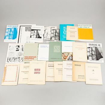 Exhibition catalogues (24), Halmstadgruppen. Various exhibitions 1931-1986.