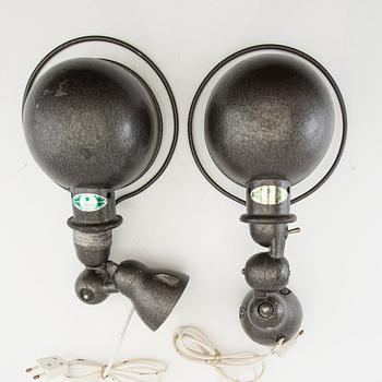 Wall lamps, a pair by Jieldé, France, second half of the 20th century.
