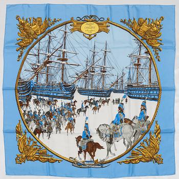 Hermès, scarf, "Marine et Cavalerie".