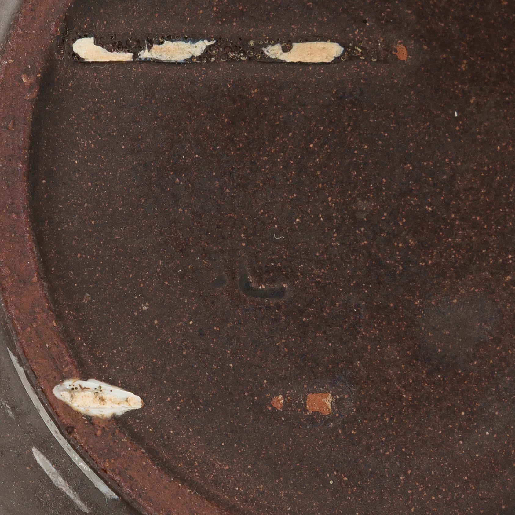 Marita Lybeck, plates, 2 pcs "Koto" and a bowl, red clay, signed ML KERA.