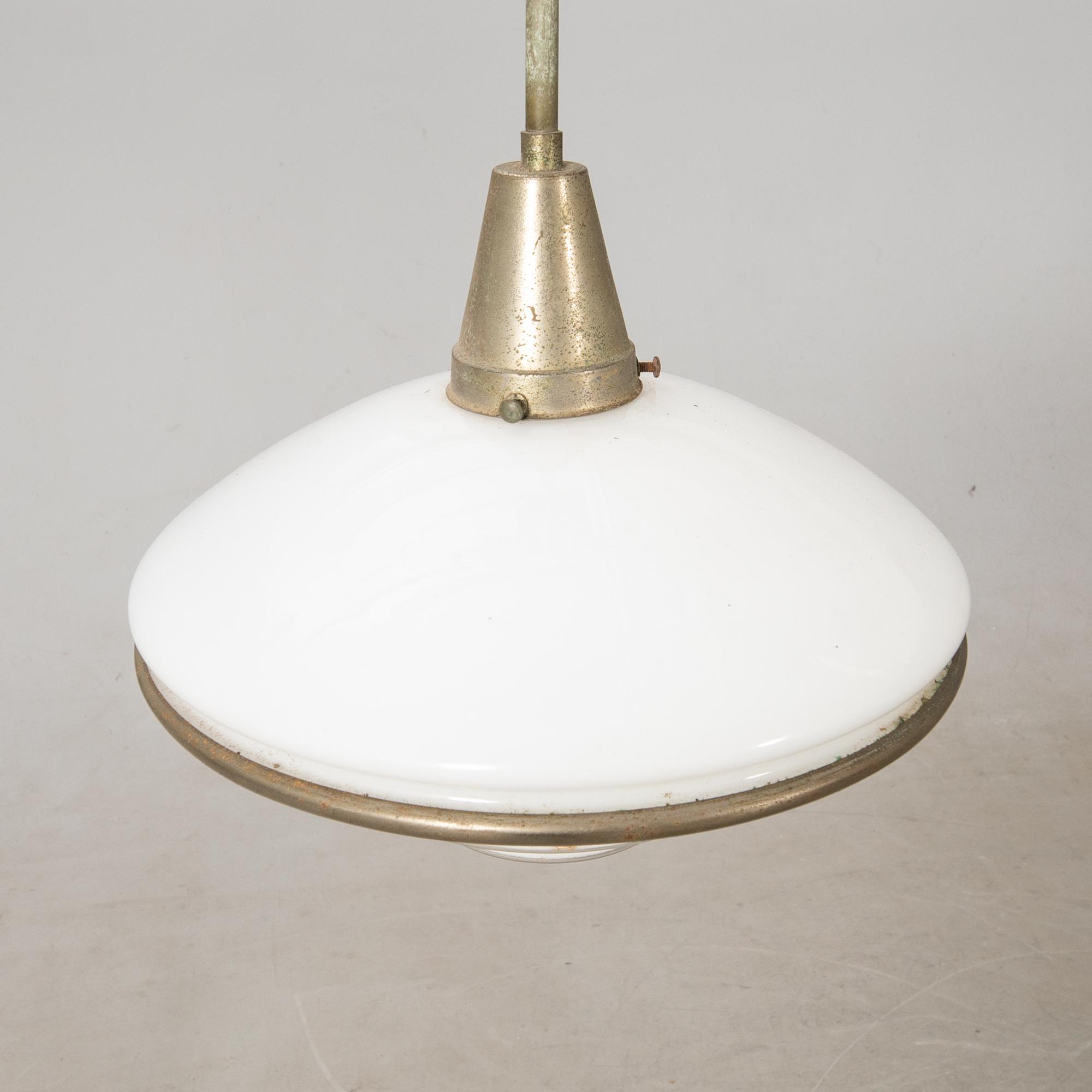 Otto Müller, ceiling lamp, "Sistrah pendant", Megaphos, first half of the 20th century.