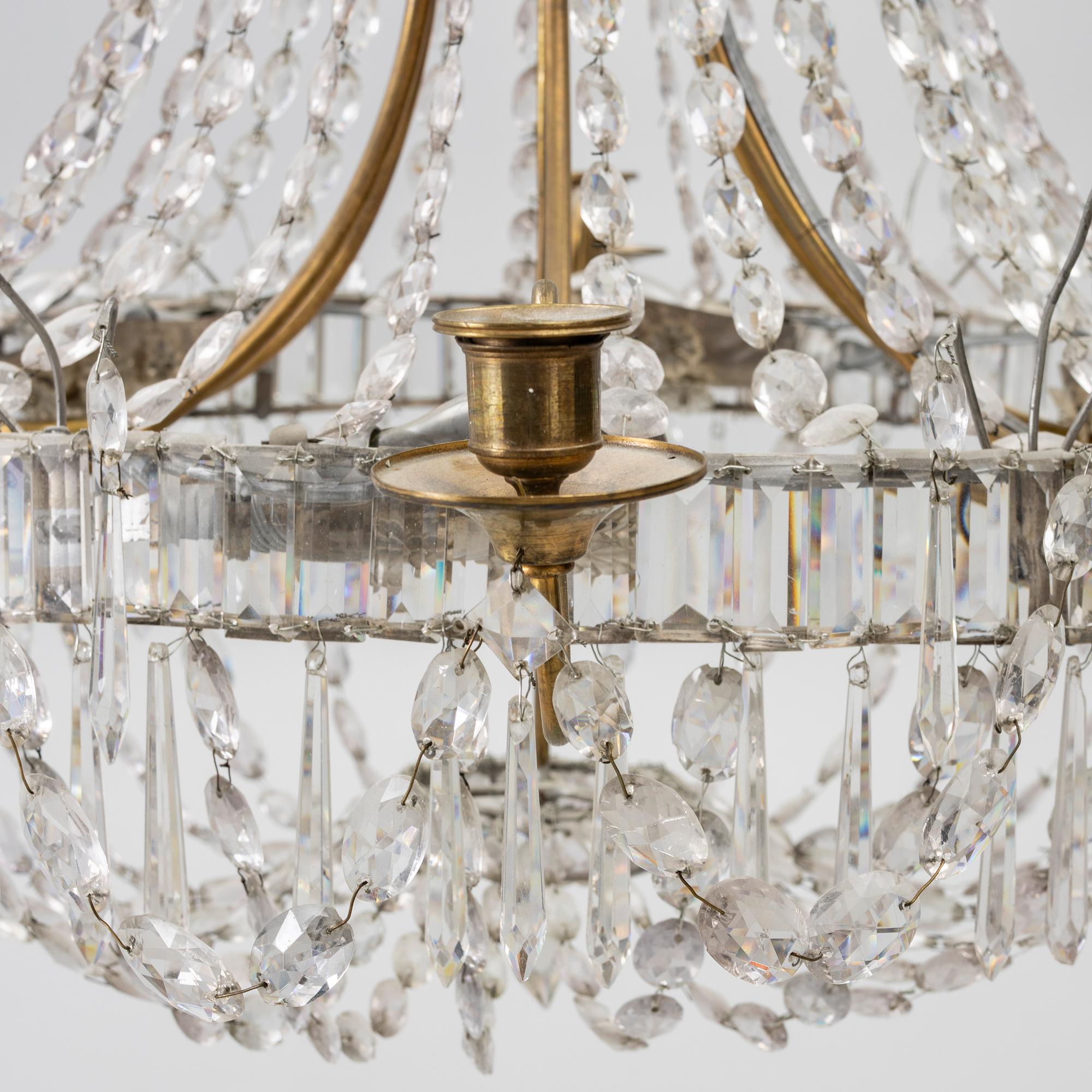 An Empire style chandelier, second half of the 20th century.