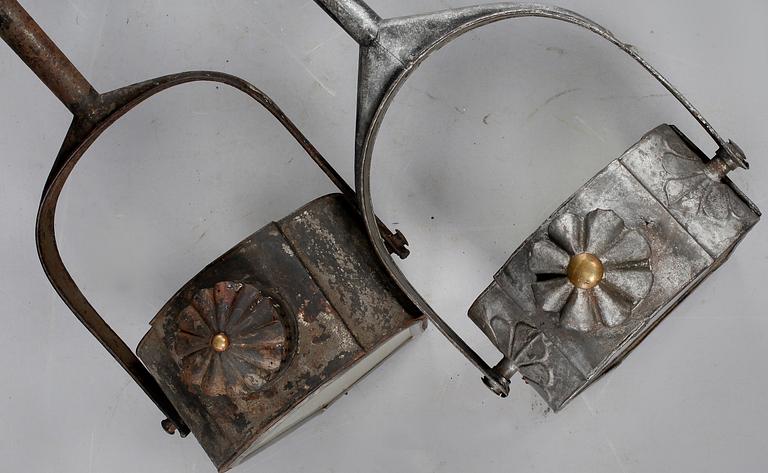 BETJÄNTSLYKTOR, 2 st, 1800-tal.