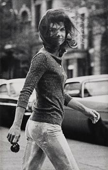 160. Ron Galella, "Windblown Jackie", 1971.
