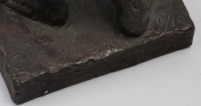 THORSJÖ, CURT. Skulptur. Brons. Sign.