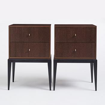 Attila Suta, a pair of bedside tables, executed in his own workshop, Stockholm, 2022.