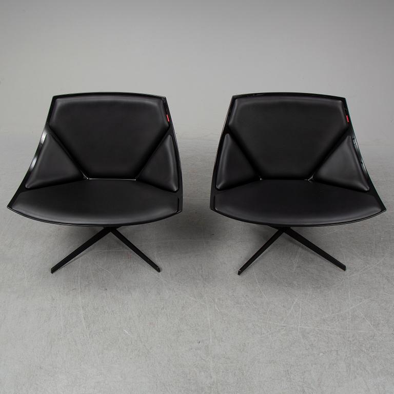 FRITZ HANSEN, a pair of JL10 'Space' Chair by Jjurgen Laub & Markus Jehs for Fritz Hansen, Denmark, designed 2007.