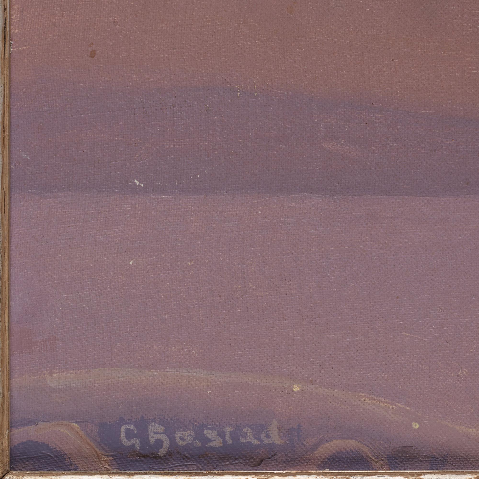 Gustaf Fjaestad, Solglitter över vinterisar.