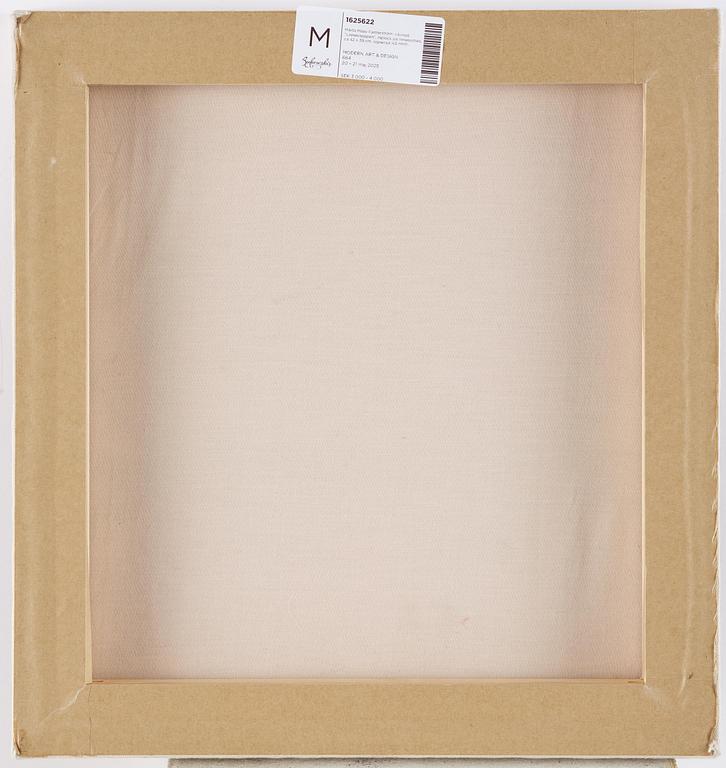Märta Måås-Fjetterström, a textile. 'Linneknoppen', flat weave, c. 42 x 39 cm, signed AB MMF.