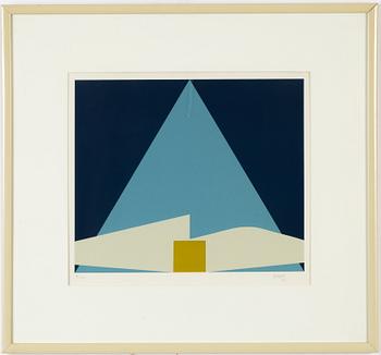 Arturo Bonfanti, färgserigrafi 1976, signerad 91/140.