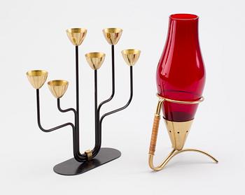 LJUSSTAKE och LJUSLYKTA, bl a Gunnar Ander, Ystad Metall.