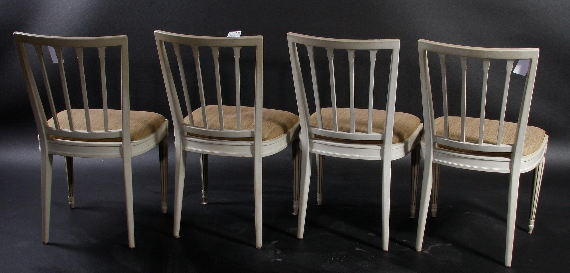 STOLAR, 4 st, gustaviansk stil, 1900-tal.