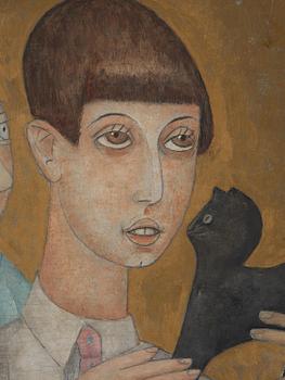 Marie Vassilieff, "Pierrot, sa maman et son chat".