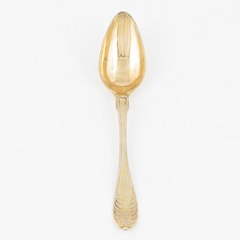 A silvert-gilt spoon, mark of Carl Tengstedt, Gothenburg 1834.