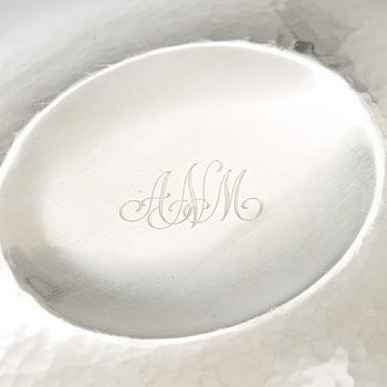 Tapio Wirkkala, a 'TW 341' silver bowl, Kultakeskus, Hämenlinna 1965.