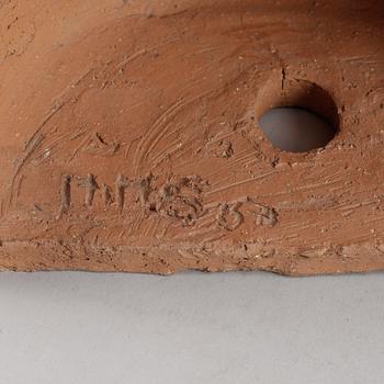 NINNAN SANTESSON, skulptur, lergods. Signerad och daterad -57.