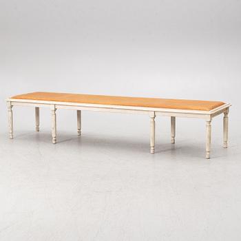 Bench, Gustavian style, second half of the 20th century.