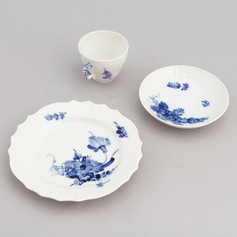 An 33 piece porcelain 'Blå Blomst' coffee service from Royal Copenhagen.