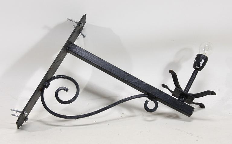 LYKTA, metall och glas, 1800-tal.