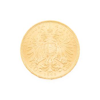 Guldmynt, Österrike-Ungern, 20 Corona, 1895.