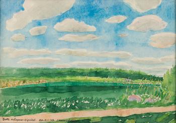 GRETA HÄLLFORS-SIPILÄ, watercolour, signed and dated 26.6. -49 (Kellokoski).
