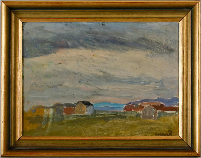 HANS RYGGEN, olja på pannå, signerad.