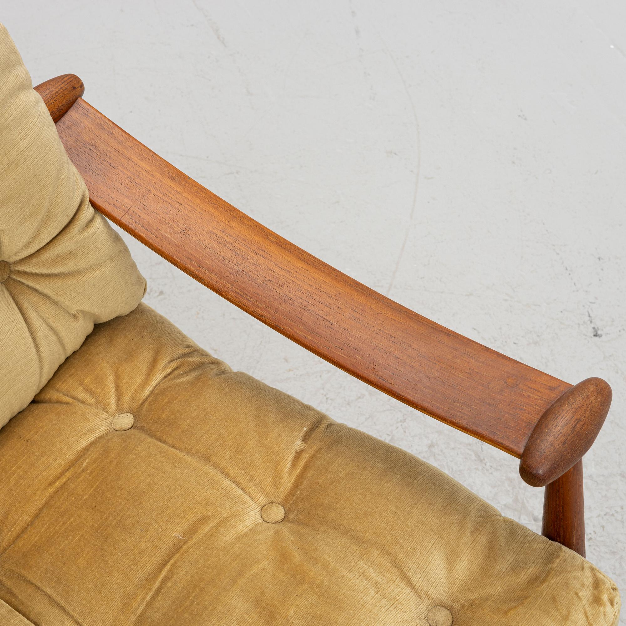 Finn Juhl, armchairs, a pair, "Spadestolen" / "Model 133", France & Daverkosen, Denmark, 1950s.