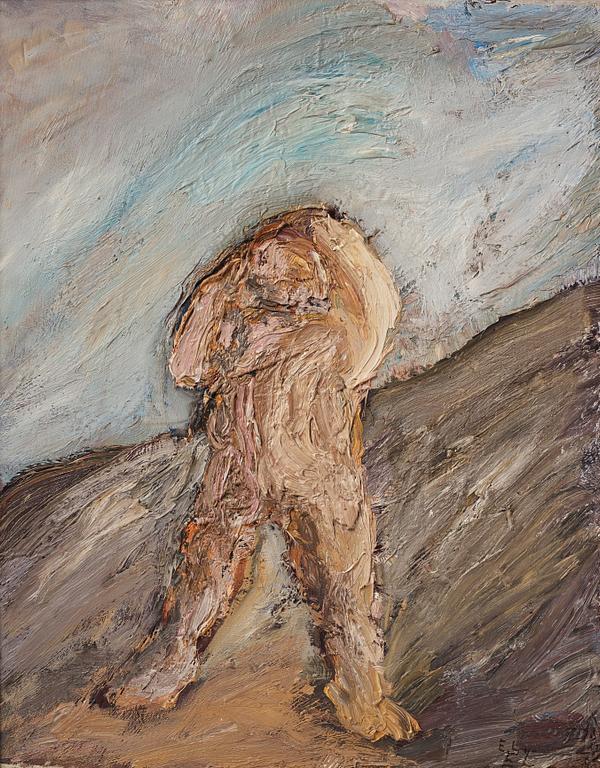 Evert Lundquist, Figure in landscape.