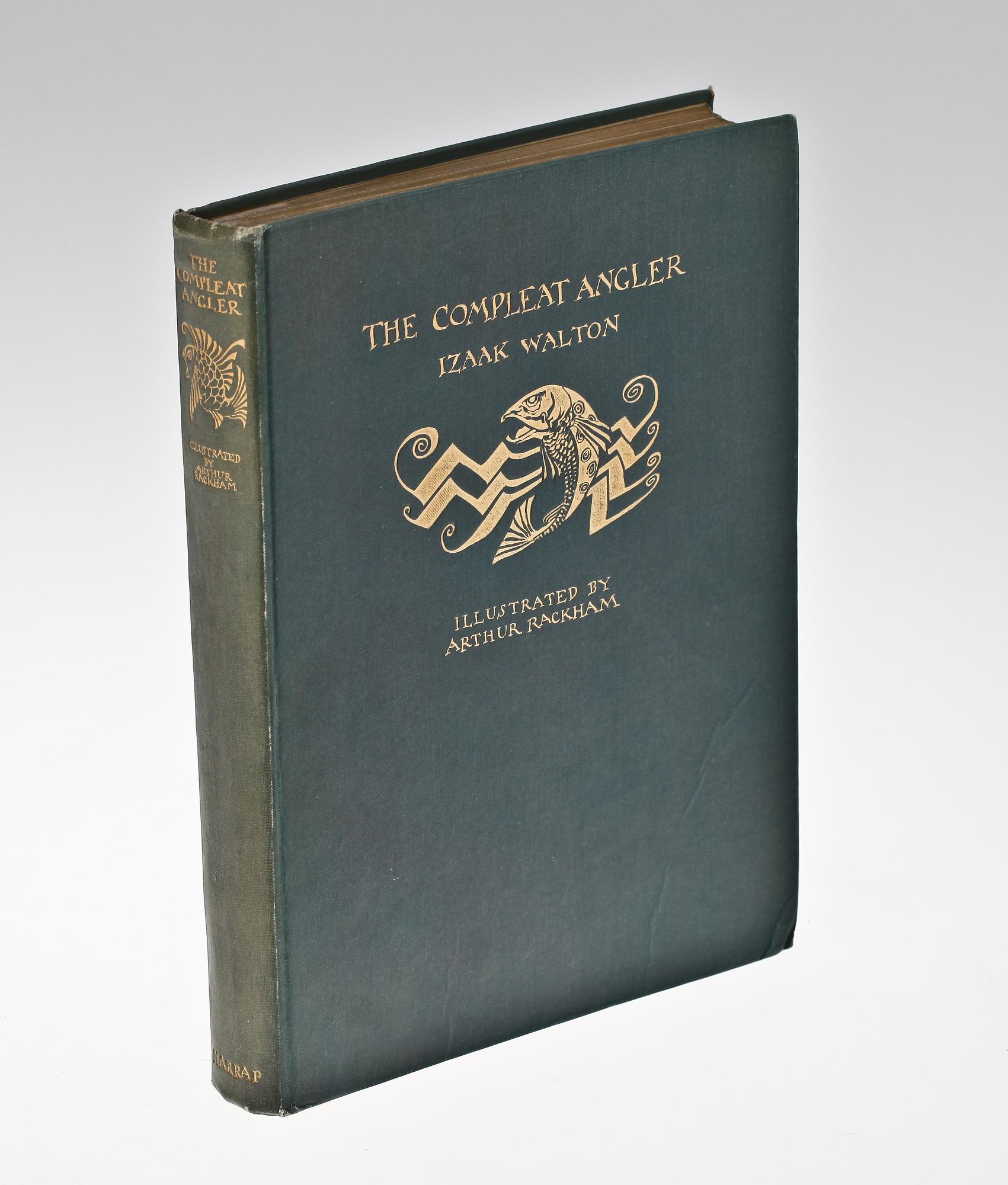 BOK, "The Complete Angler" av Izaak Walton, London 1931, ill av Arthur Rackham.