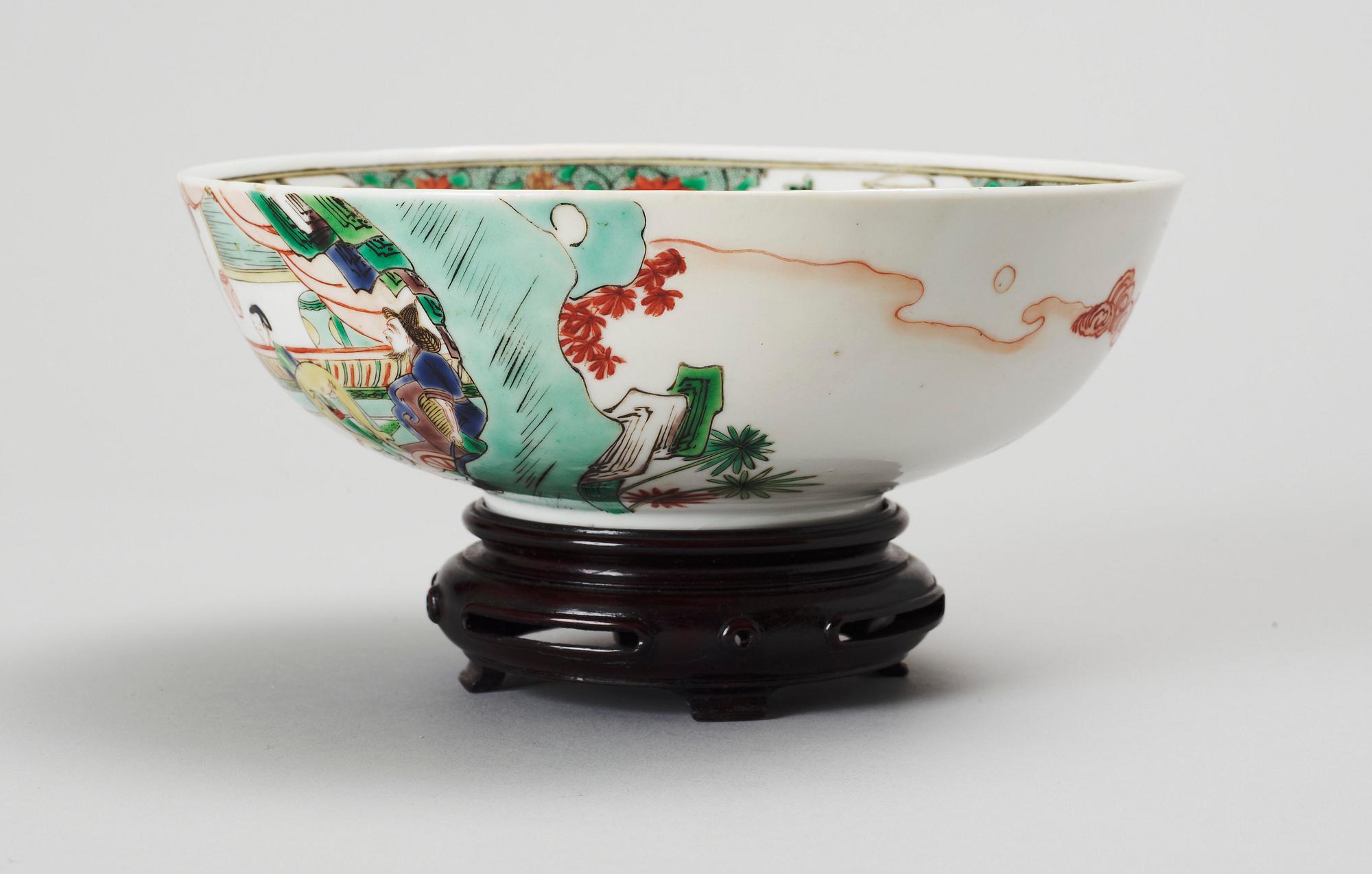 SKÅL, porslin, Kina 1800-tal.