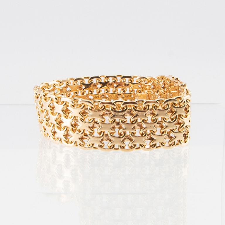 Armband x-länk 18K guld.