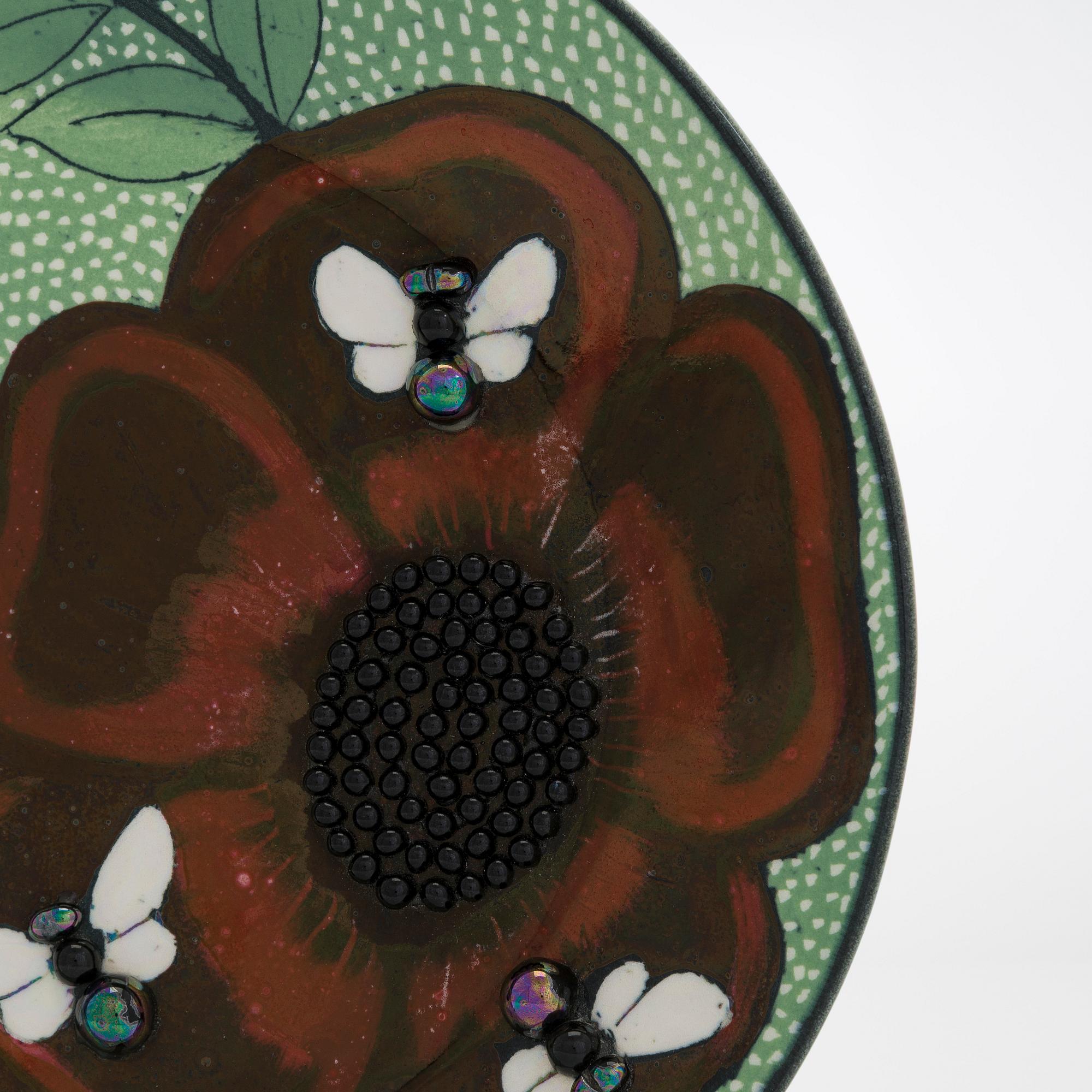 Birger Kaipiainen, dekorationsfat, stengods signerad Kaipiainen.