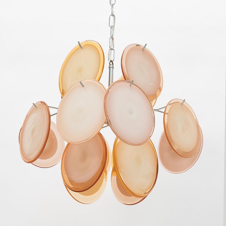 Gino Vistosi, taklampa, Murano, Italien.