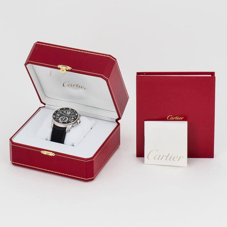 CARTIER, Calibre de Cartier, armbandsur, 42 mm,