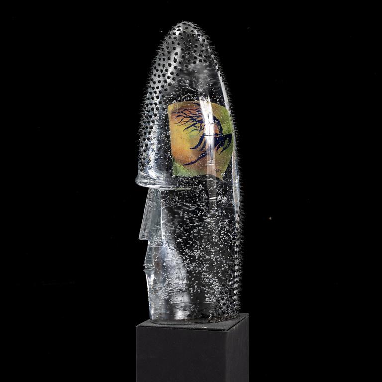 Kjell Engman, glasskulptur, Kosta Boda, unik.