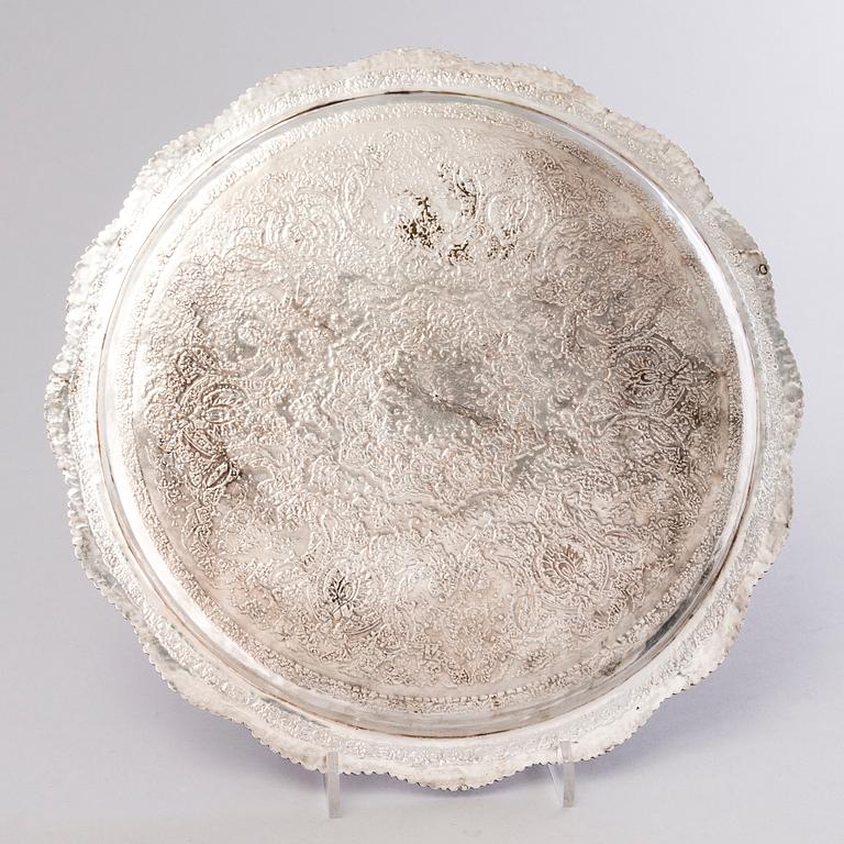 BRICKA, silver, Persien, 1900-tal.