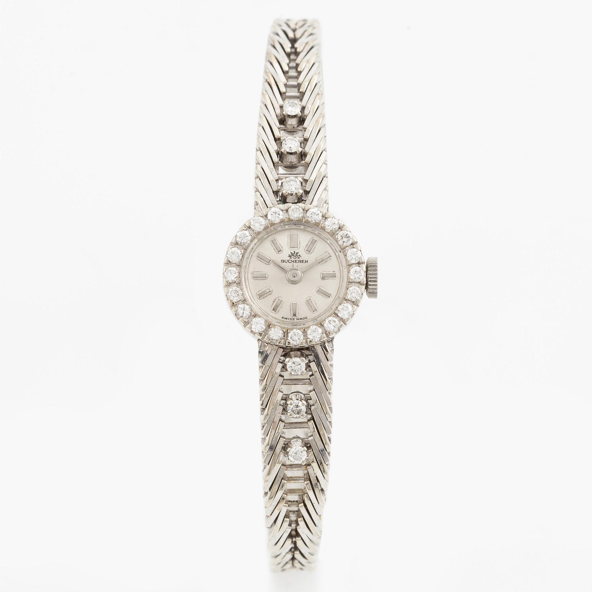 Bucherer, wristwatch, 15 mm.