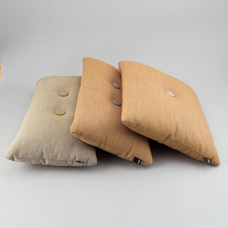 A set of three pillows *Steel cut Trio'.