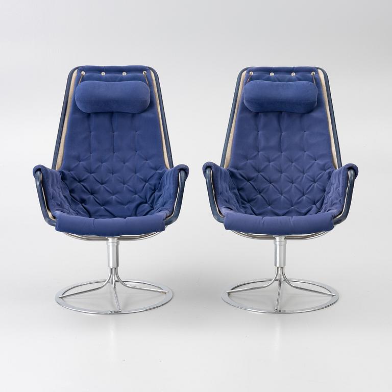 Bruno Mathsson, Armchairs, a pair, Jetson, Dux, second half of the 20th century.